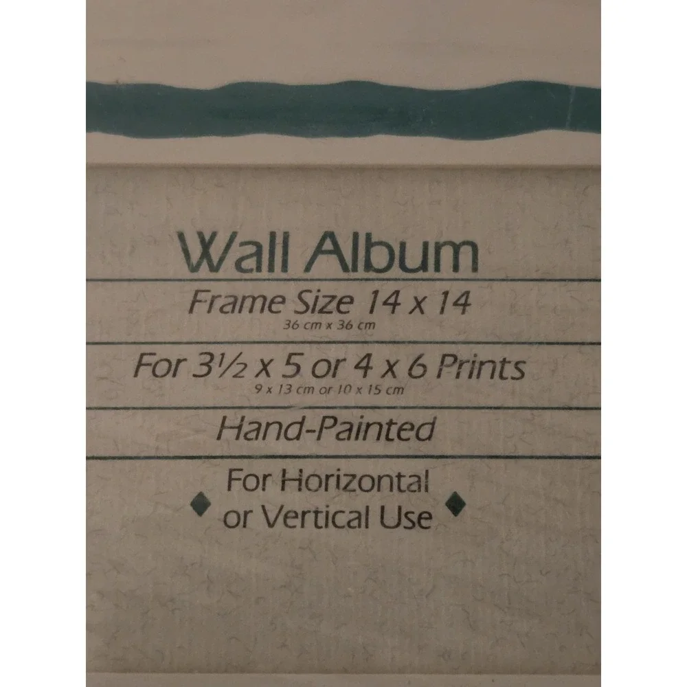 Decorel 14x14 Wall Album Collage Picture Frame 8 Openings Colored Vintage